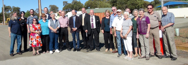 Everyone attending the Eudunda Caravan Park Opening